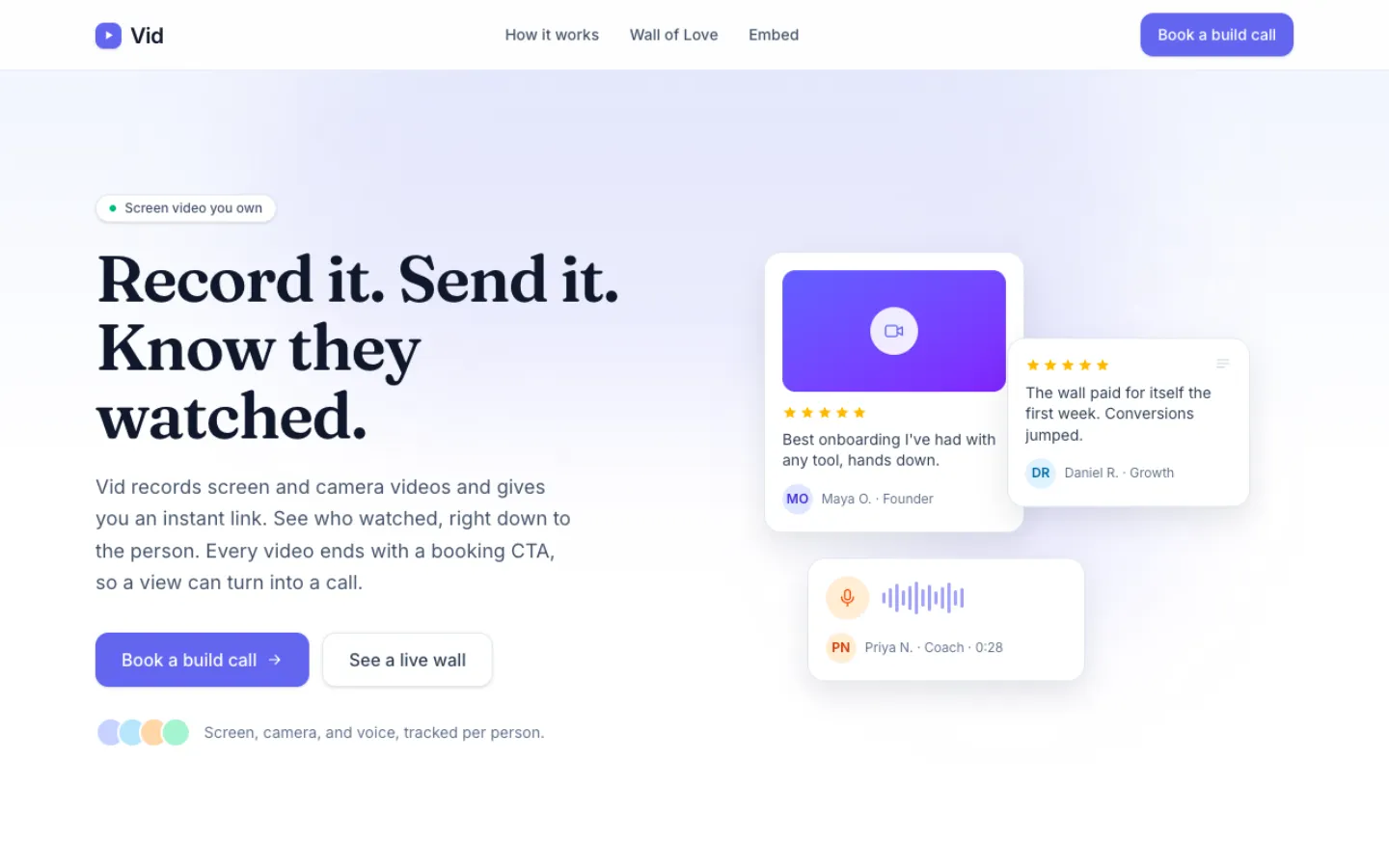 Vid: Screen recorder + sharing